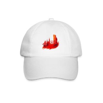Gdynia Pologne, Polska, Ville de Port Blanc, Don Rouge - Casquette classique - blanc/blanc - Devant