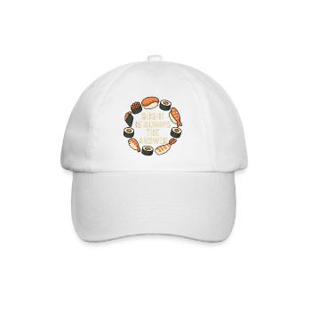 Le sushi est toujours la solution - Casquette classique - blanc/blanc - Devant