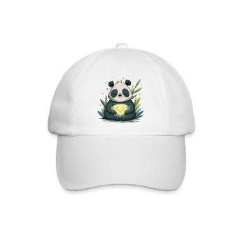 Panda Heart Lamp - Baseball Cap - white/white - Front