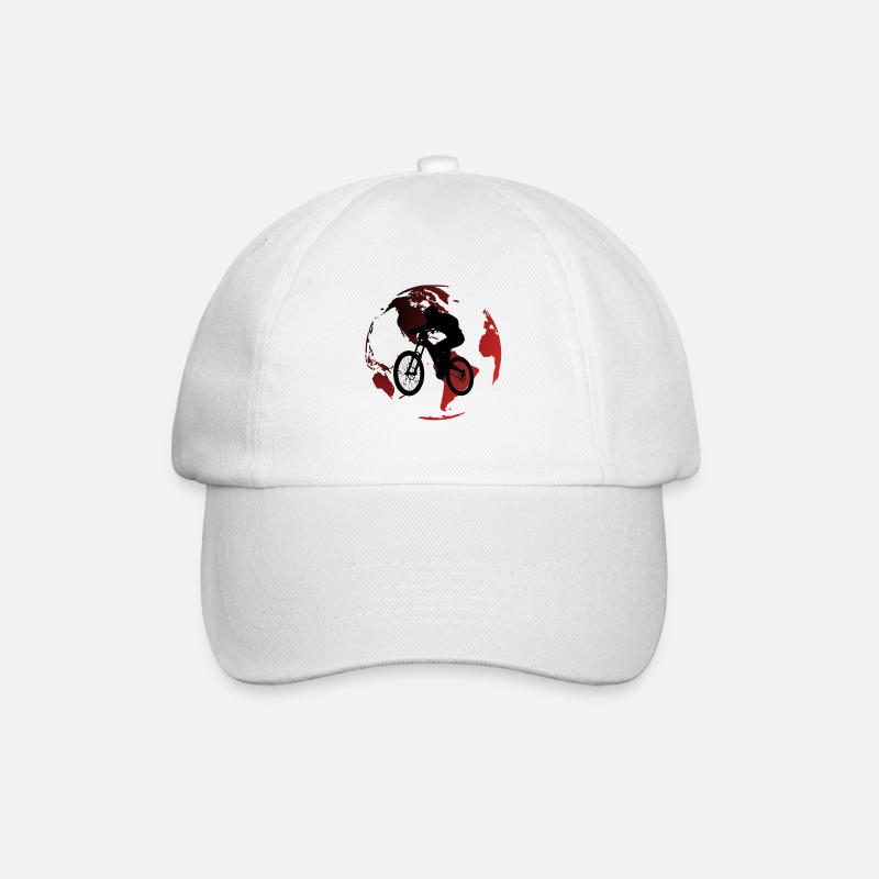 VTT sur Globe Rouge - Casquette classique - blanc/blanc