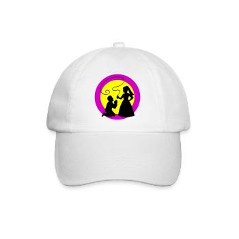 Brautpaar Ehepaar Hochzeit - Baseballkappe - Weiß/Weiß - Vorne