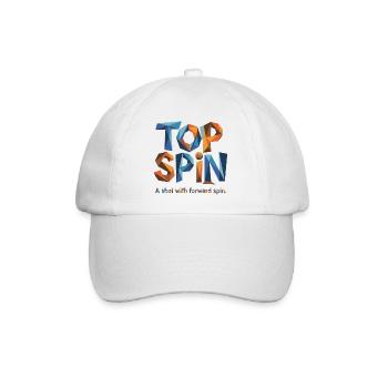 Tennis Top Spin – Power Design for Real Fans - Baseball Cap - white/white - Front