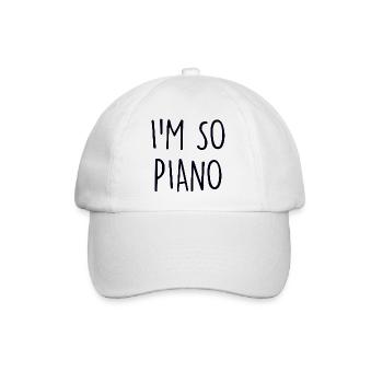 Piano Klavier - Casquette classique - blanc/blanc - Devant