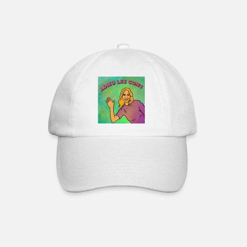 Adieu les cons - Casquette classique - blanc/blanc