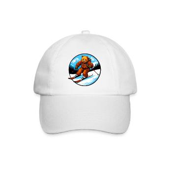 Ski Bär - Baseballkappe - Weiß/Weiß - Vorne