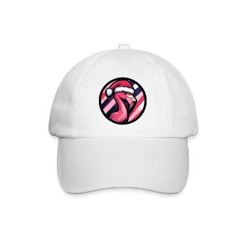 Flamingo Santa Christmas Design - Baseball Cap - white/white - Front