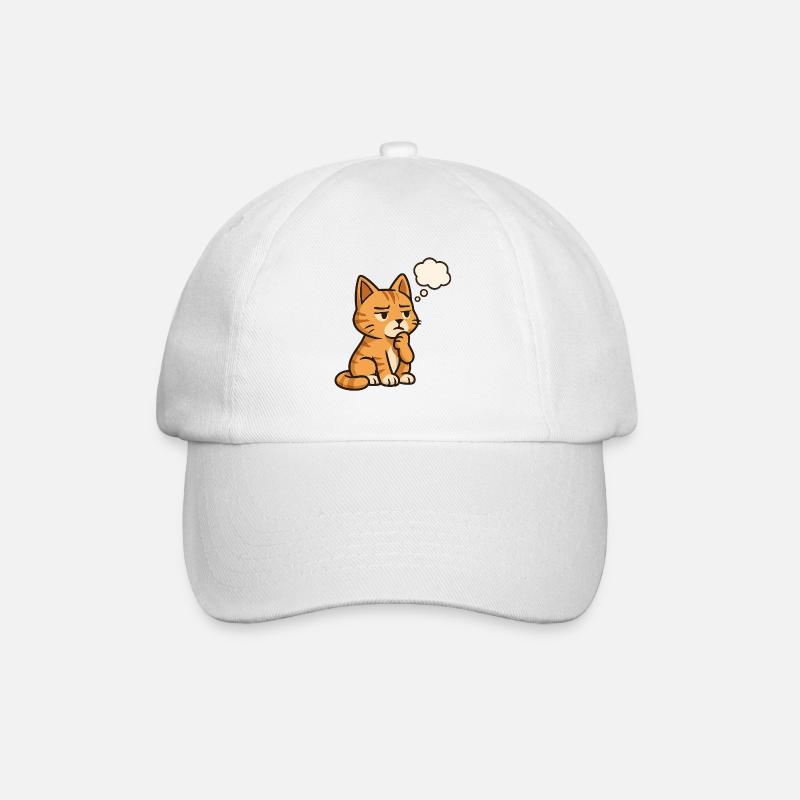 Chat-Réfléchi - Casquette classique - blanc/blanc