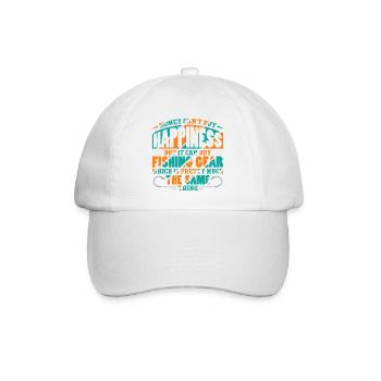 Angler Fischer Petrijünger Spruch Angeln Lustig - Baseballkappe - Weiß/Weiß - Vorne