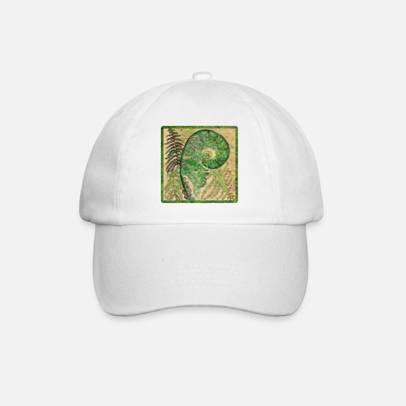 Fern - Baseball Cap - white/white