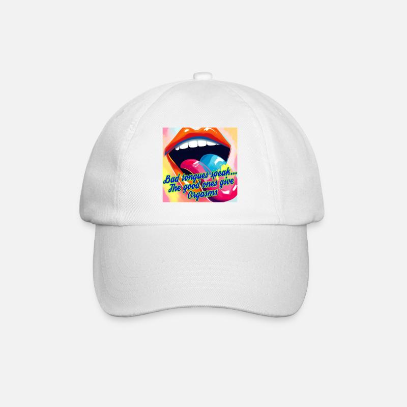 Langues & Orgasmes - Casquette classique - blanc/blanc