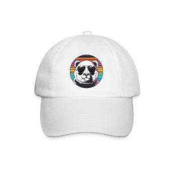 Panda Retro Sunglasses - Baseball Cap - white/white - Front