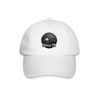 Motif de boule miroir Disco72 - Casquette classique - blanc/blanc - Devant