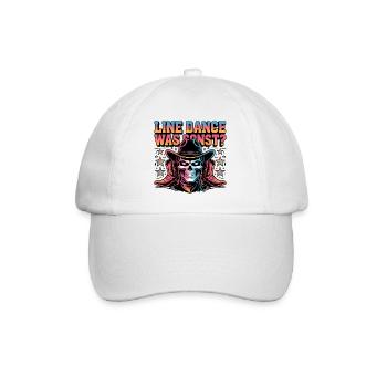 Line Dance Skull Cowboy - Baseball Cap - white/white - Front