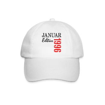 31st Birthday - January 1996 - Baseball Cap - white/white - Front
