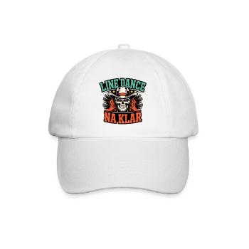 Line Dance Of course Skull Cowboy - Baseball Cap - white/white - Front