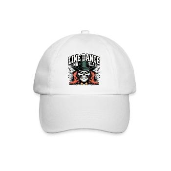 Skeleton Cowboy Line Dance - Baseball Cap - white/white - Front