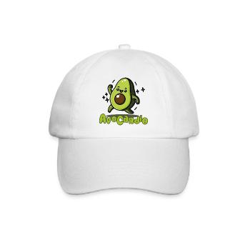 AvoCadío Avocado Cartoon - Baseball Cap - white/white - Front