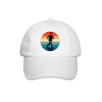 Tolles Rennen Geschenk für Rennen - Baseballkappe - Weiß/Weiß - Vorne