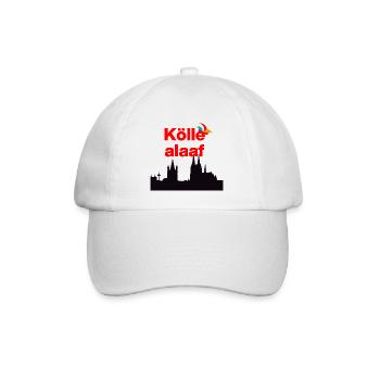 ÖLLE ALAF ! 🃏COLOGNE JECK, CARNAVAL, SESSION, KÖLSCH - Casquette classique - blanc/blanc - Devant