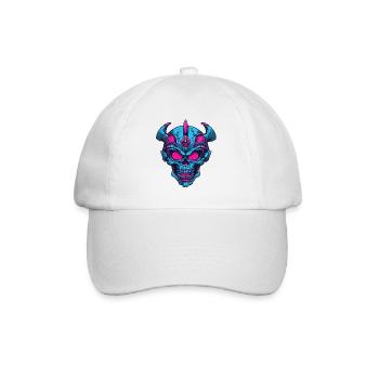 Crâne Démoniaque Néon - Casquette classique - blanc/blanc - Devant