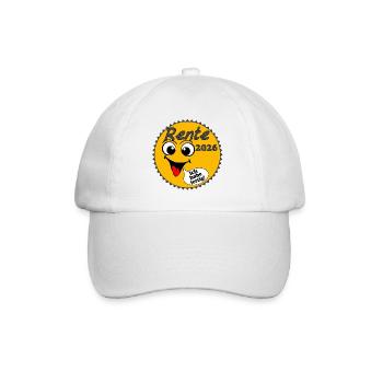 Rente 2026 Sonnenschein Ich habe ... - Baseballkappe - Weiß/Weiß - Vorne