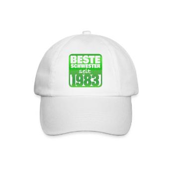 Sister 1983 - Baseball Cap - white/white - Front