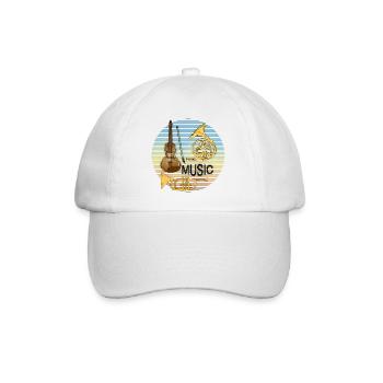 Instruments de musique - Casquette classique - blanc/blanc - Devant