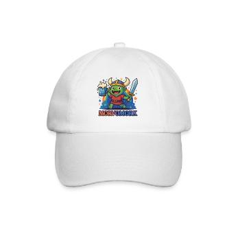 Gobelin Viking Héros amusant - Casquette classique - blanc/blanc - Devant