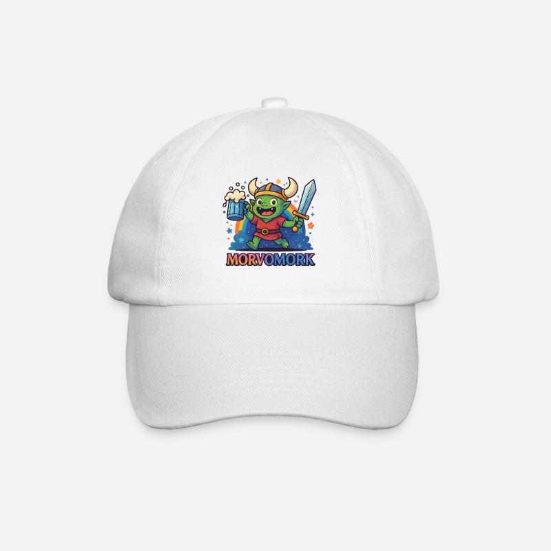 Gobelin Viking Héros amusant - Casquette classique - blanc/blanc