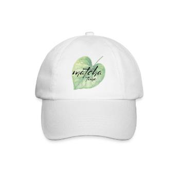 Matcha, Leaf, Green, Time - Baseball Cap - white/white - Front