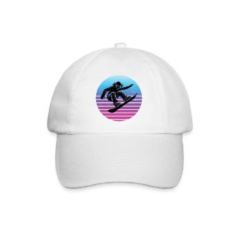 Motif emblématique du snowboard pour femmes - Casquette classique - blanc/blanc - Devant