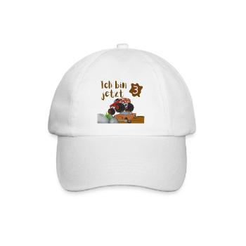 I'm Now 3 – Monster Truck Birthday Shirt - Baseball Cap - white/white - Front