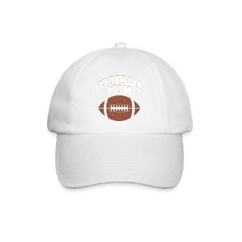 Football Mom Player Fan Season - Baseball Cap - white/white - Front