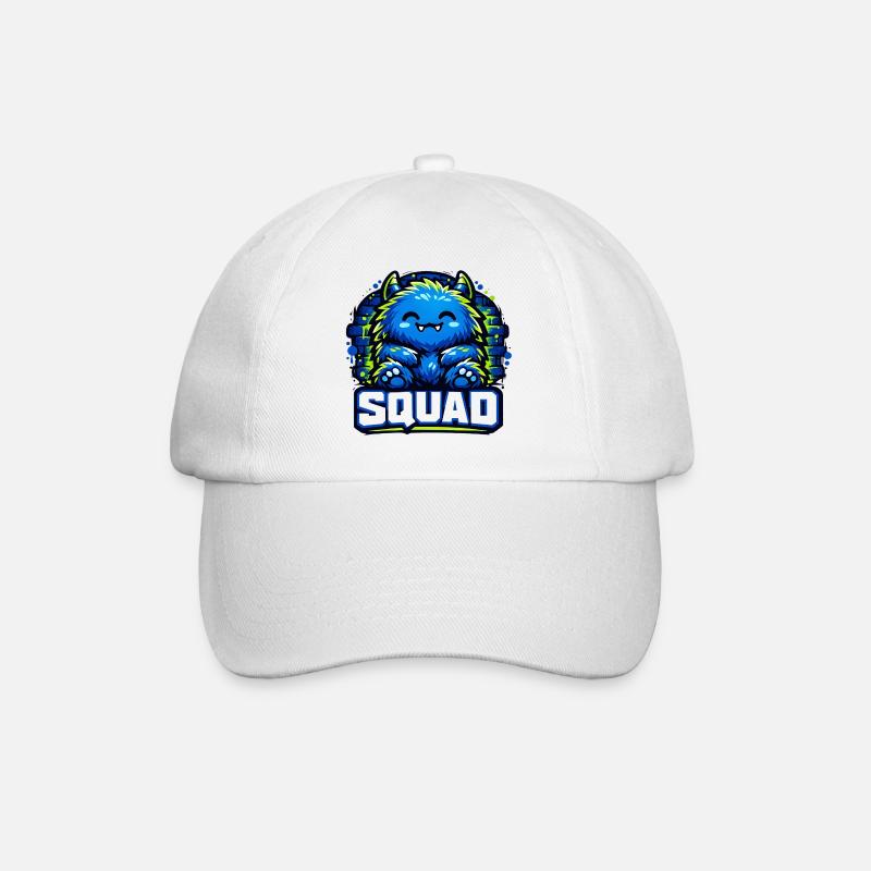 Logo de l’escouade de monstres bleus - Casquette classique - blanc/blanc