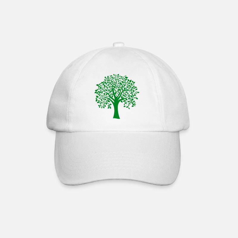Silhouette de base verte à imprimé Jumbo Tree - Casquette classique - blanc/blanc