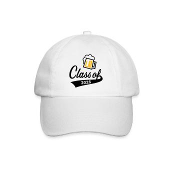 Class Of 2026 (Graduating Class / Beer / 2C POS) - Baseball Cap - white/white - Front