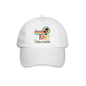 Januar 1987 – Retro Limited Edition - Baseballkappe - Weiß/Weiß - Vorne