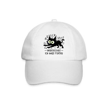 Abschluss 2026 Grundschule Ich habe fertig Katze - Baseballkappe - Weiß/Weiß - Vorne