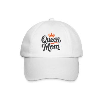 Queen Mom - Baseballkappe - Weiß/Weiß - Vorne