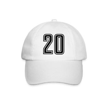 20 - Baseball Cap - white/white - Front