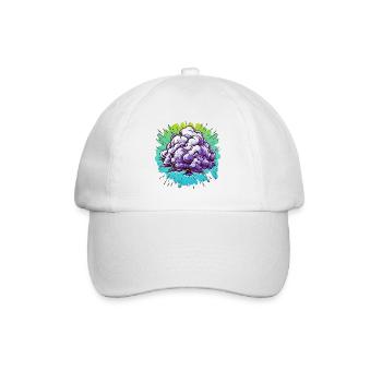 Purple Mist Ball Explosion - Baseball Cap - white/white - Front