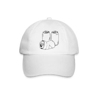 La canette comme motif pour les dictons et les amateurs de bière - Casquette classique - blanc/blanc - Devant