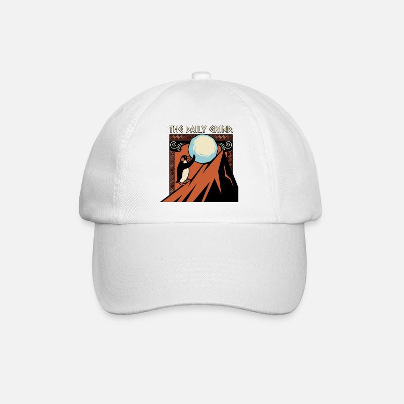 The daily grind - Baseball Cap - white/white