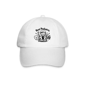 Bester Kinderzahnarzt - Baseballkappe - Weiß/Weiß - Vorne