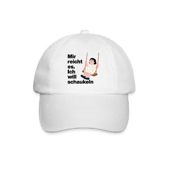 I WANT TO SWING. NO DESIRE FOR PEOPLE - Baseball Cap - white/white - Front