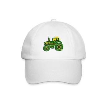Lieblingsbauer Traktor Geschenk für Landwirte - Baseballkappe - Weiß/Weiß - Vorne