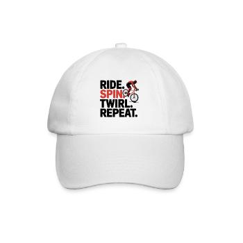 Ride as Art  - Baseball Cap - white/white - Front