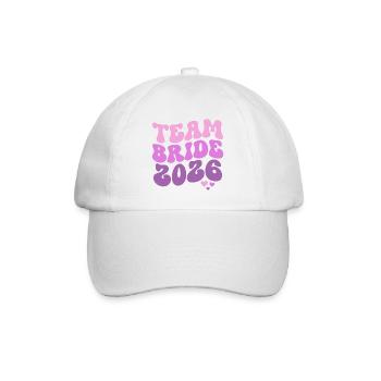 Team Bride 2026 - Baseball Cap - white/white - Front