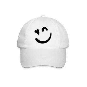 Logo Beacon – Rose néon - Casquette classique - blanc/blanc - Devant
