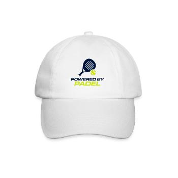 Powered by Padel Athlete Sport Club Design - Baseball Cap - white/white - Front